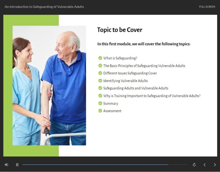 Safeguarding Vulnerable Adults Level 1